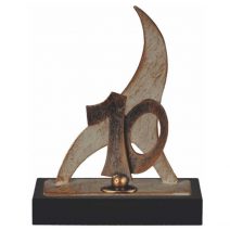 bronzen sculptuur 10 jarig jubileum relatiegeschenk
